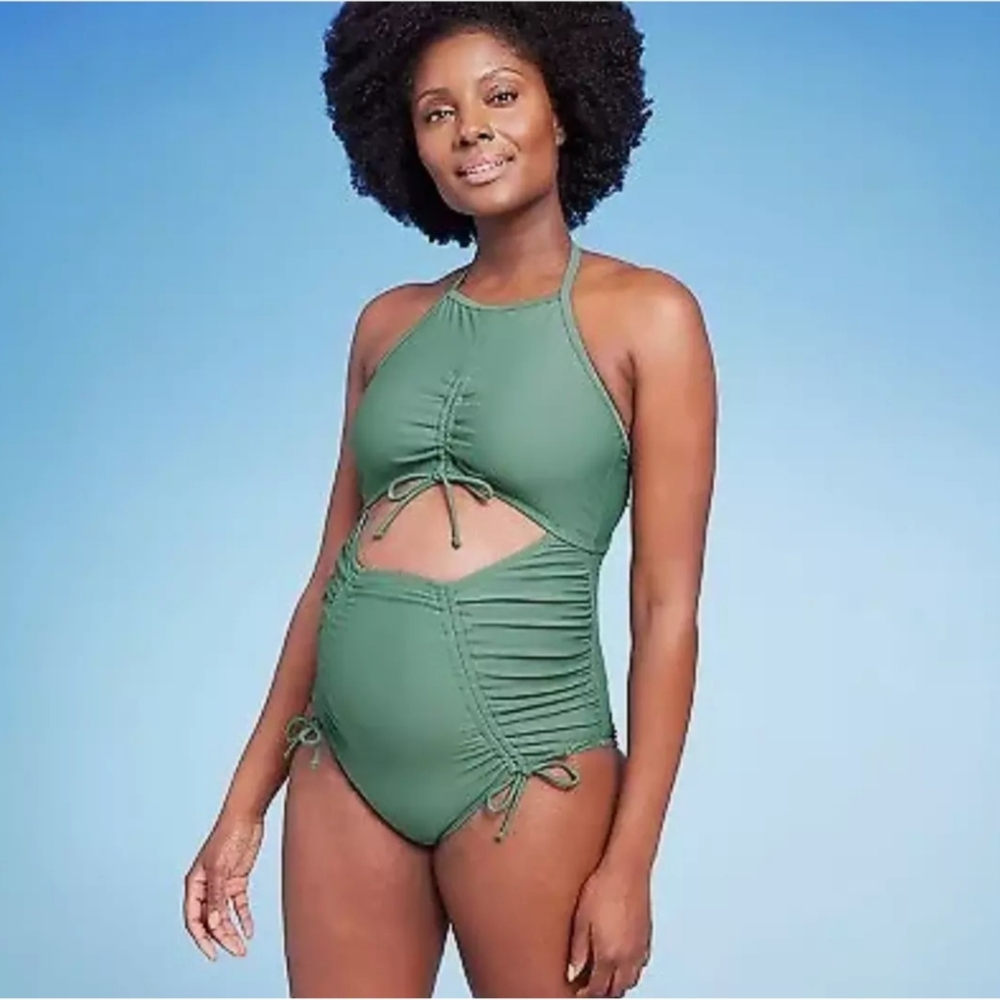 NWT Isabel Maternity Swimsuit in green